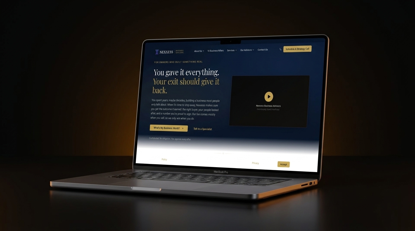 Nexxess Business Advisors website