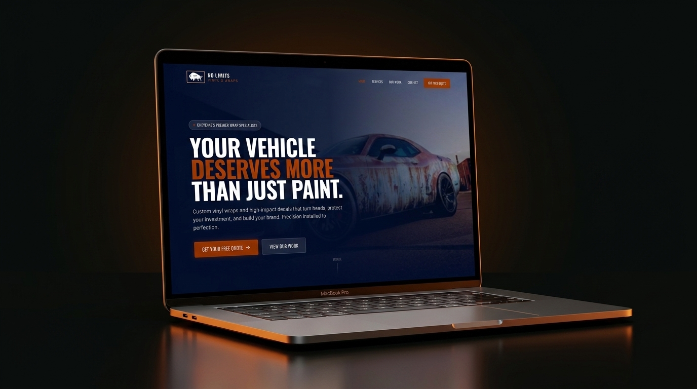 No Limits Vinyl & Wraps website