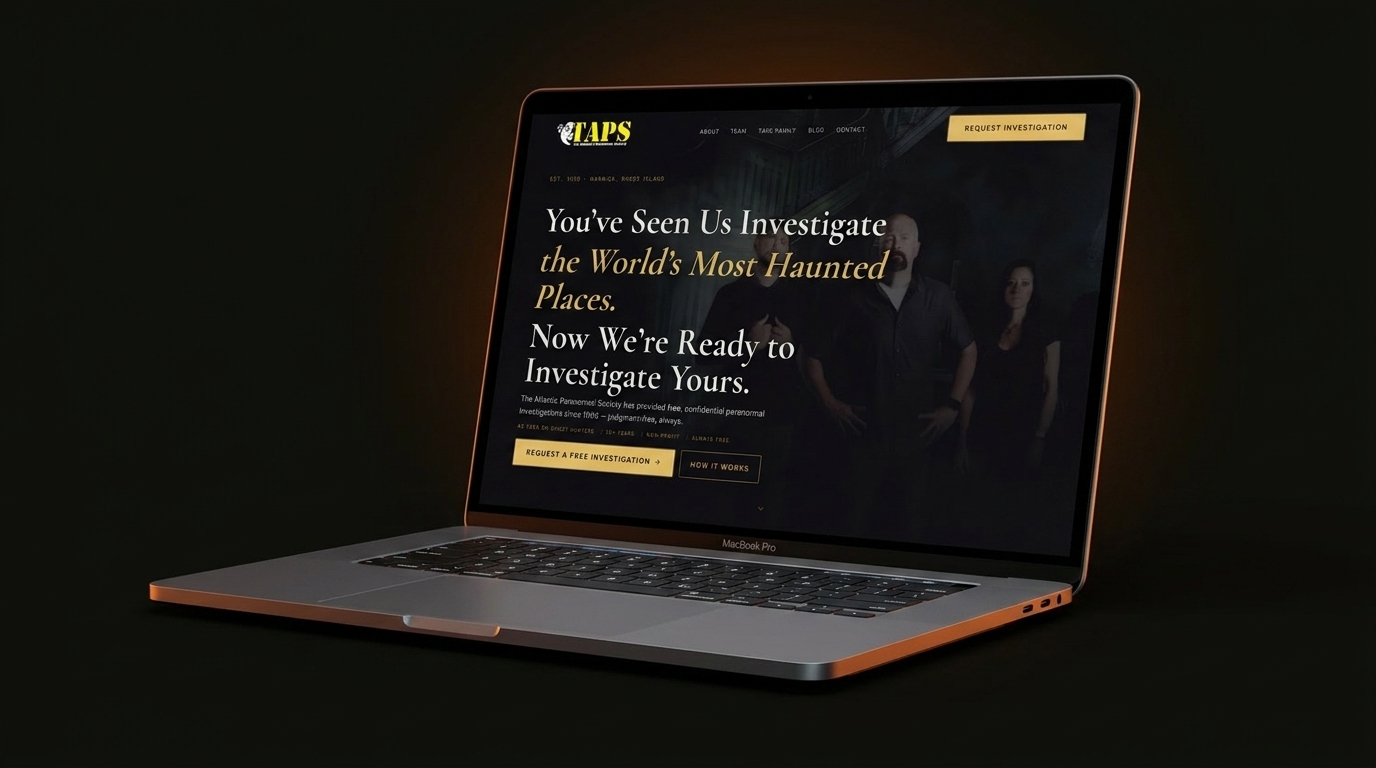The Atlantic Paranormal Society website